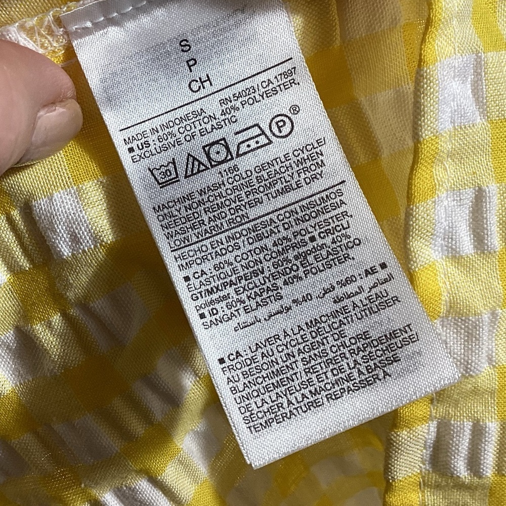 Old Navy Coquette Gingham Puff Sleeve Mini Dress - Picture 15 of 16
